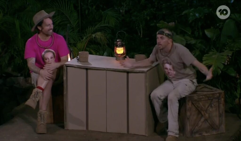 Tristan Macmanus and Frankie Muniz, I'm a Celebrity. Ten